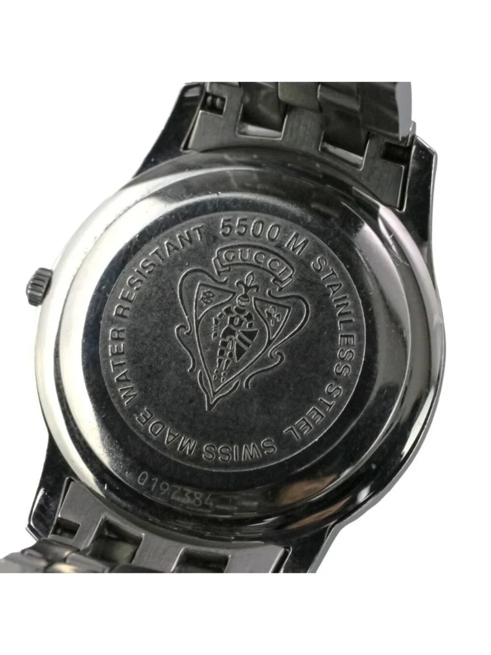 Gucci Quartz Watch Black Dial Silver